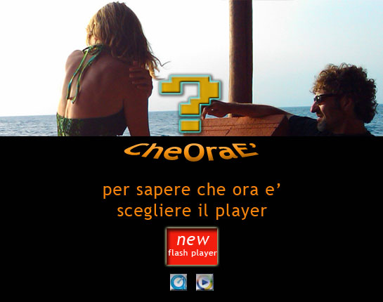 per sapere che ora &egrave; scegliere il player